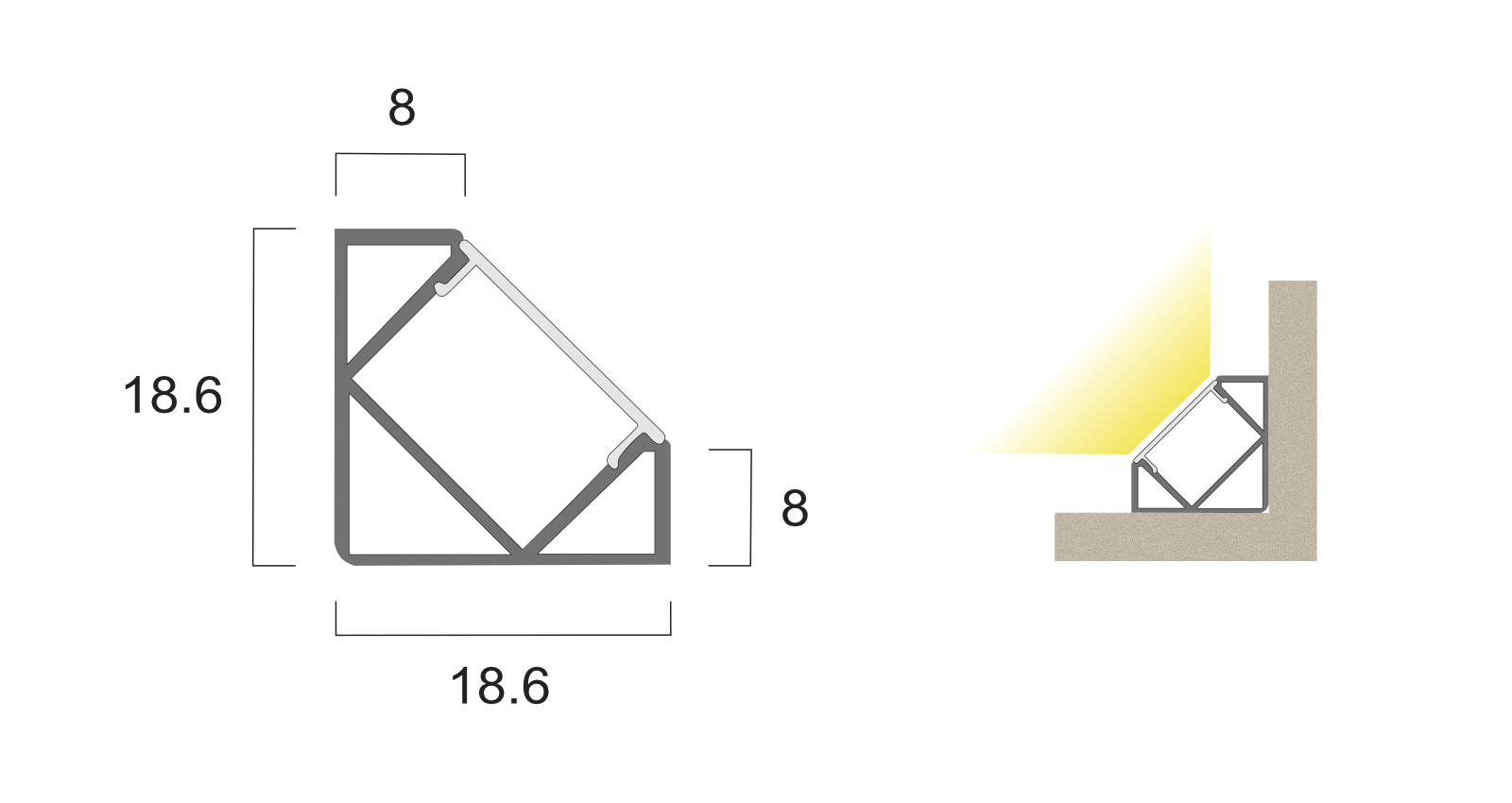 [dimension drawing option]