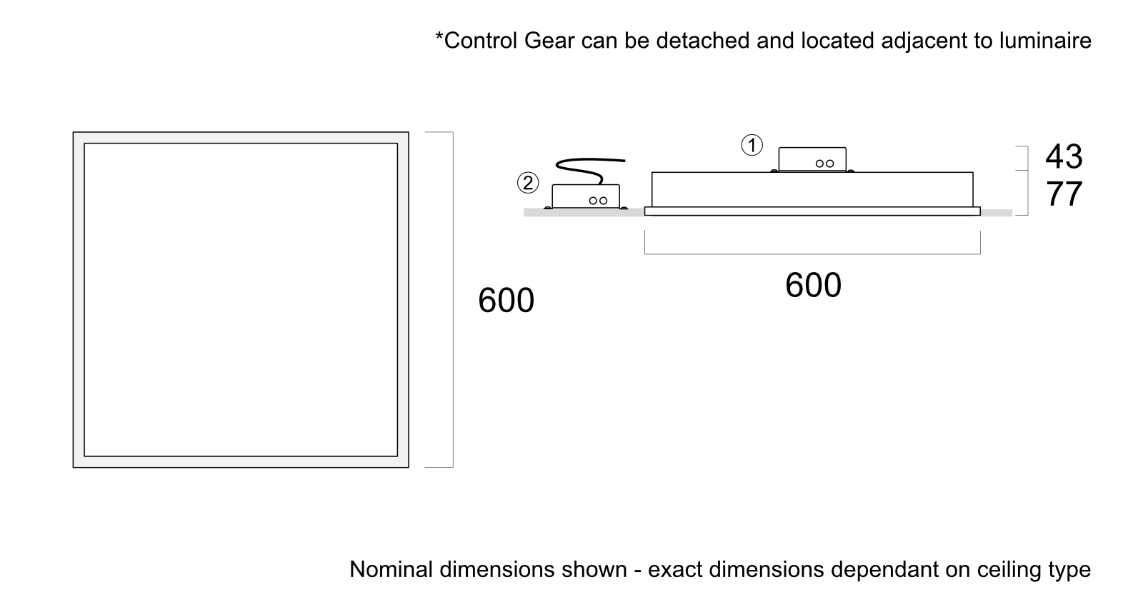 [dimension drawing option]