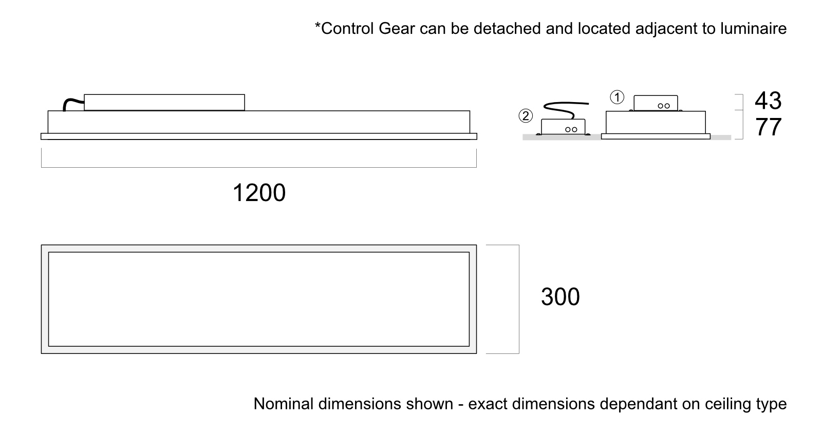 [dimension drawing option]