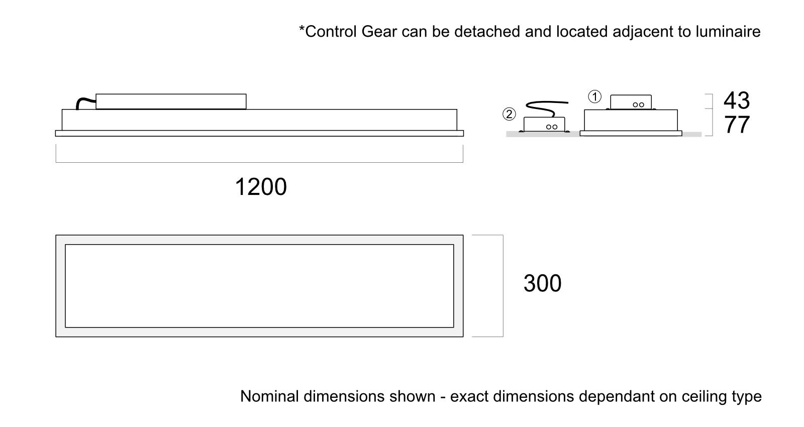[dimension drawing option]
